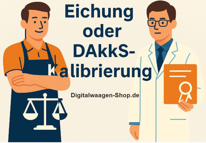 Wann benötigt man eine Eichung für Waagen und wann einen DAkkS Kalibrierschein