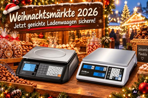 Geeichte Handelswaagen für Weihnachtsmärkte