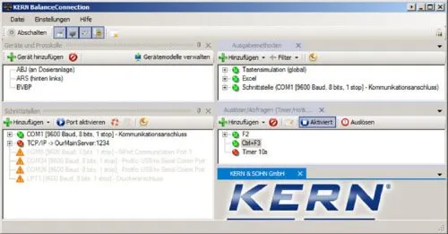 Beispiel 3 Tabelle Kern Waagen Software