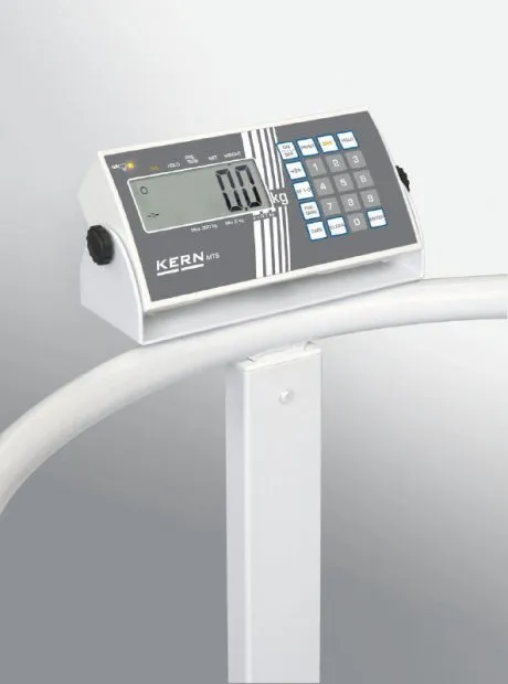 Display der KERN MTS Stehhilfewaage