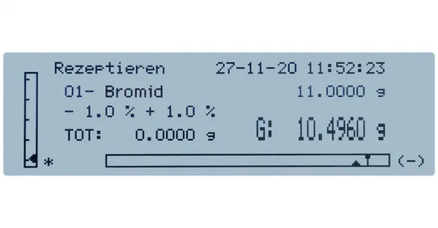 Rezeptieren mit Digitalwaage
