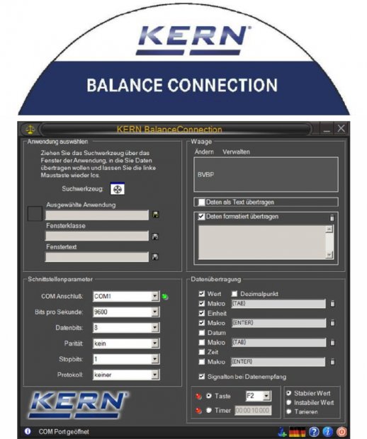 Kern Balance Connection Software