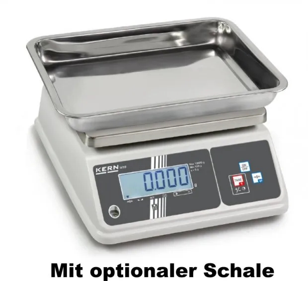 Verpackungswaage mit Eichung und Warenschale