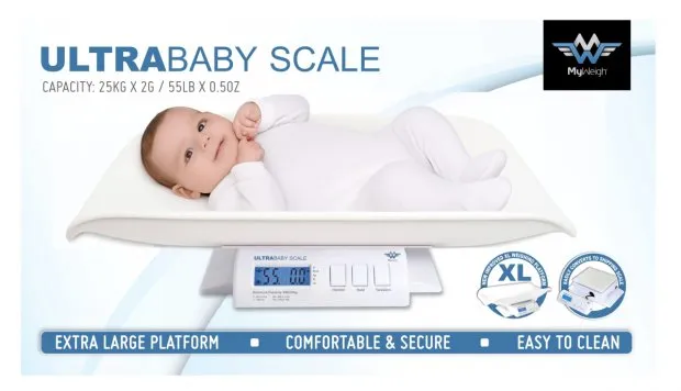 Geschenk für werdende Mütter - Qualiäts Babywaage von MyWeigh
