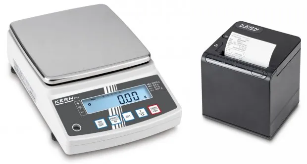 Set mit Waage und Drucker für Apotheken und Labore