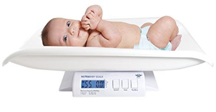 BSMEAN Babywaage LCD Digitalwaage Elektronische Digital Baby Baby Haustier Badezimmer Waage Kinderwaage Baby Babygewicht 