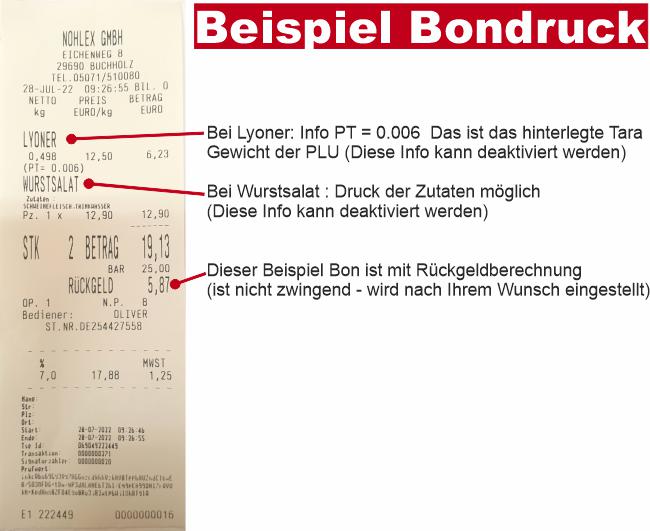 Beispiel Bondruck 