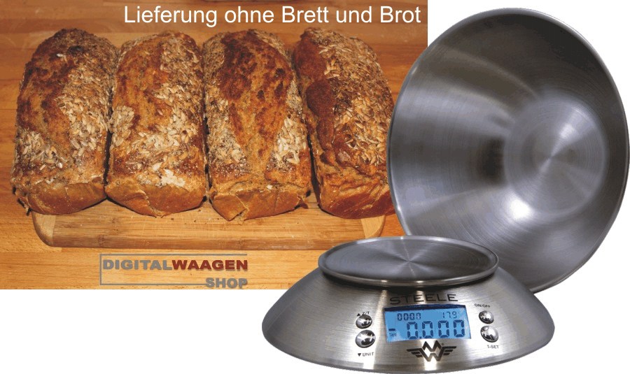 Brot selber backen- Zutaten genau wiegen wie Mehl und Körnermischungen