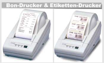 CAS Bon-Drucker und Etikettendrucker