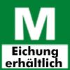 Eichung optional zur Waage erhältlich