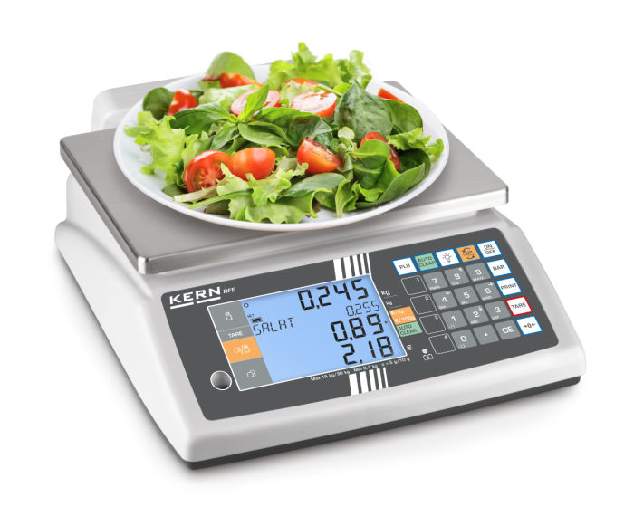 Salatwaage Salatbarwaage Kantinenwaage mit Eichung