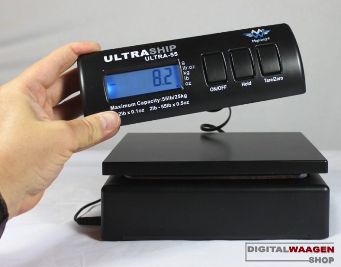 Kombination aus Paketwaage und Briefwaage - MyWeigh U55 Waage