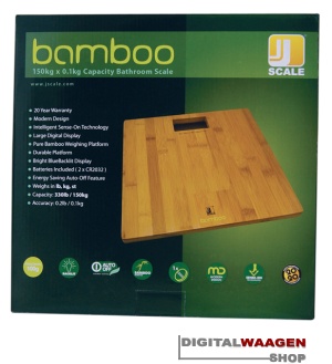 Personenwaage Bambus Optik
