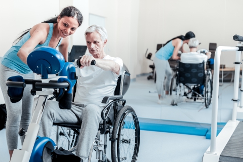 Medizinische Rehabilitation - Rollstuhlwaage für Patienten