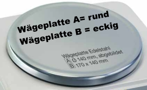 Wägeplatten Goldwaagen