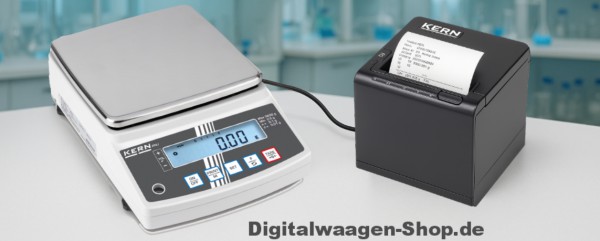 Zugelassene Apothekerwaage mit Eichung DAkkS Kalibrierung und Drucker