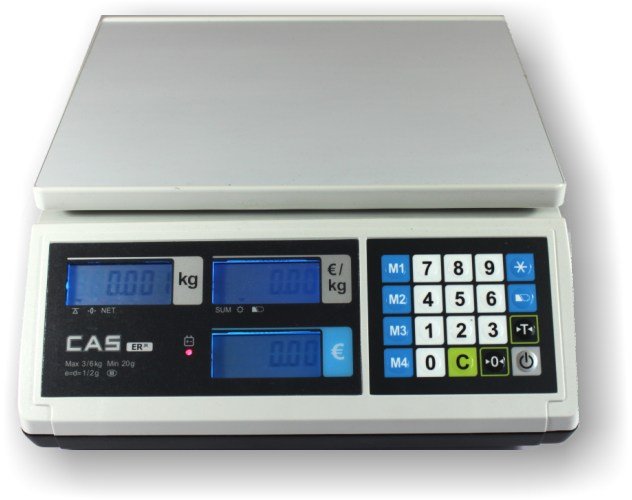 Eichfähige Tischwaage Gemüsewaage mit Rückanzeige Modell SWP-30R 30kg/5g 