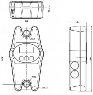 Detailzeichnung KERN HCN Waage