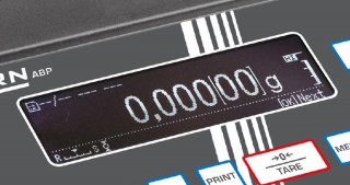 Display der KERN ABP Waage