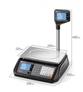 Abmessungen Elicom S200 Ladenwaage
