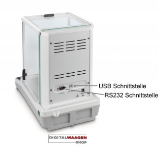 KERN Analysenwaage mit eingebautem USB Anschluss