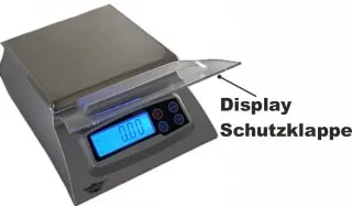 Die MyWeigh KD7000 Küchenwaage ist mit einem extra Display Schutz ausgestattet