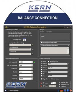 Software für die Datenübertragung - KERN Balance Connection